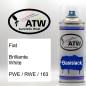 Preview: Fiat, Brilliante White, PWE / RWE / 163: 400ml Sprühdose, von ATW Autoteile West.